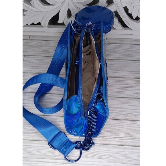 Steven Madden Blue Blima Crossbody Purse - New - Picture 8 of 10
